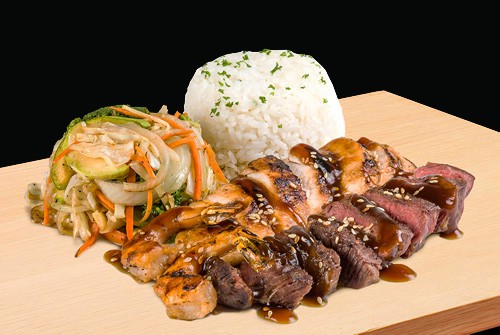 Teriyaki de Carne o Atún